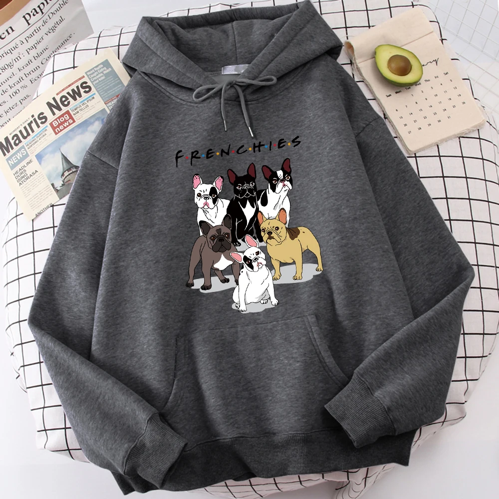 

Frenchies Dachshund Pug Hoodies Men'S Fashion Designer Hoodie Comfortable Quality Sweatshirts All-Match Fleece Tracksuit Men