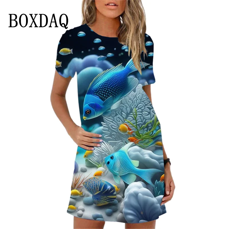 Новинка 2024 женское платье уличная одежда повседневное свободное мини-платье с