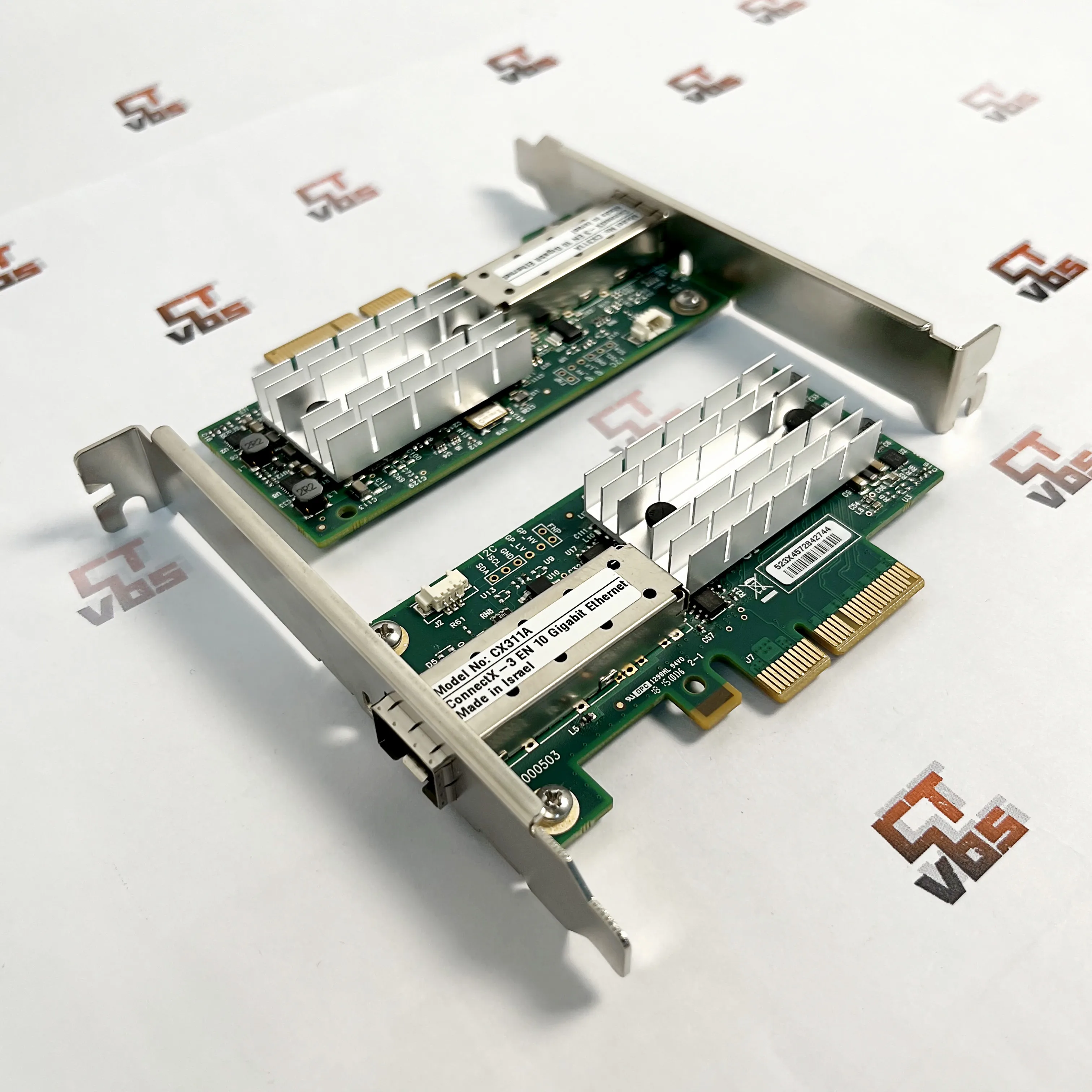 2x Mellanox MCX311A-XCAT CX311A ConnectX-3 EN 10G Ethernet 10GbE SFP+ PCIe NIC Adapter High Bracket
