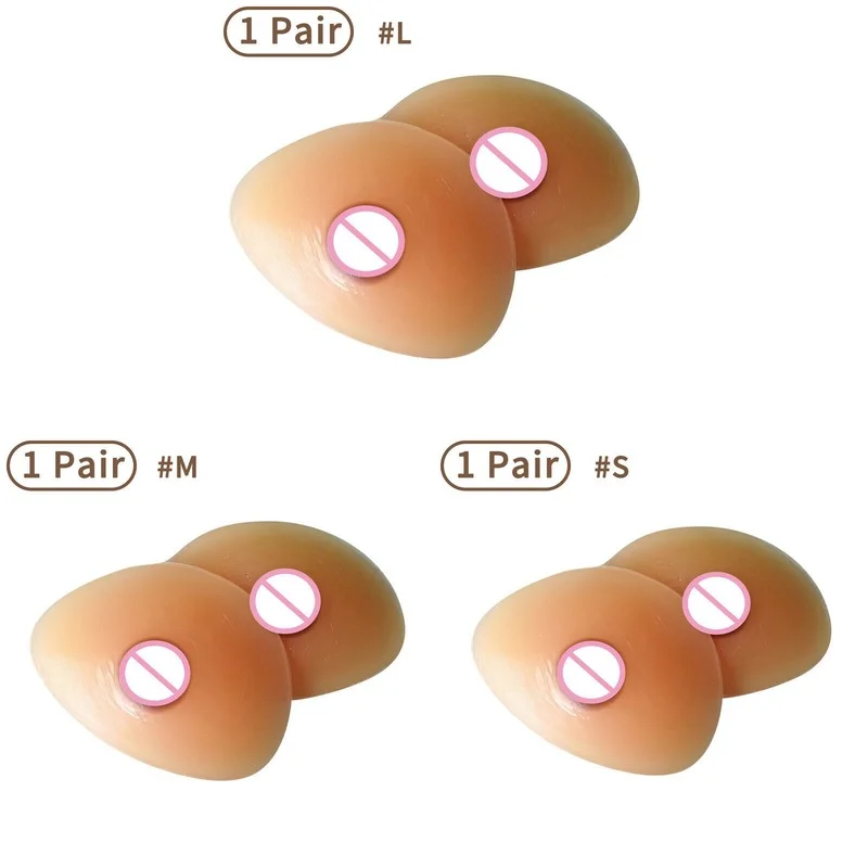 2Pcs Silicone Breast Forms Fake Boobs Bra Enhancer Bust Pad Inserts False Nipple Shapewear Women