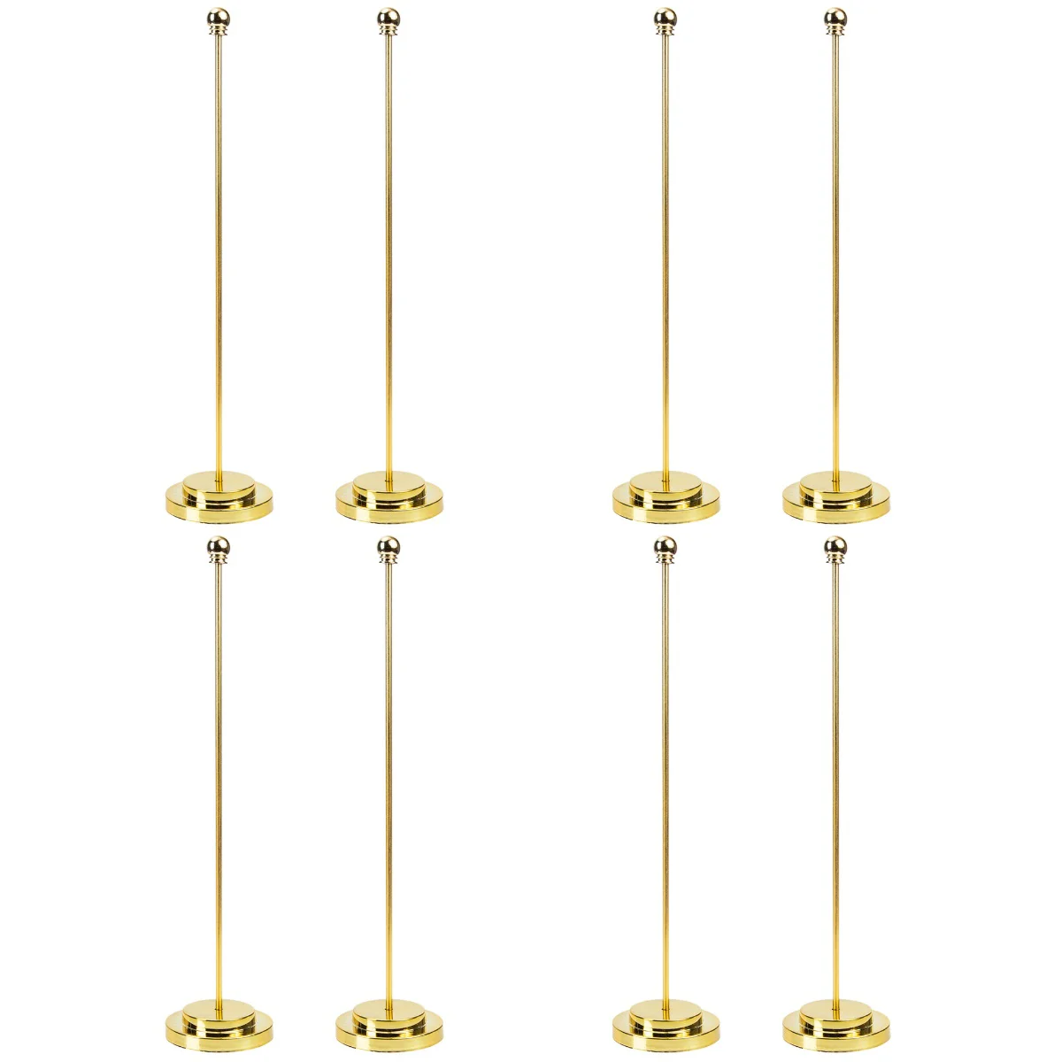 

8 Pcs Flag Fixator Retainer Holder Flag Pole Base Metal Holder Table Flag Pole Desk Table Flagpole Flag Display Bracket