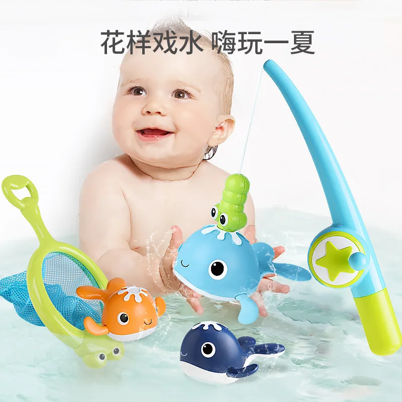 

Montessori Baby Bath Toy Magnetic Fishing Game for Kids 2 To 4 Year Bath Toys for Babies Boys Gift Water Games Child Bathtub Toy
