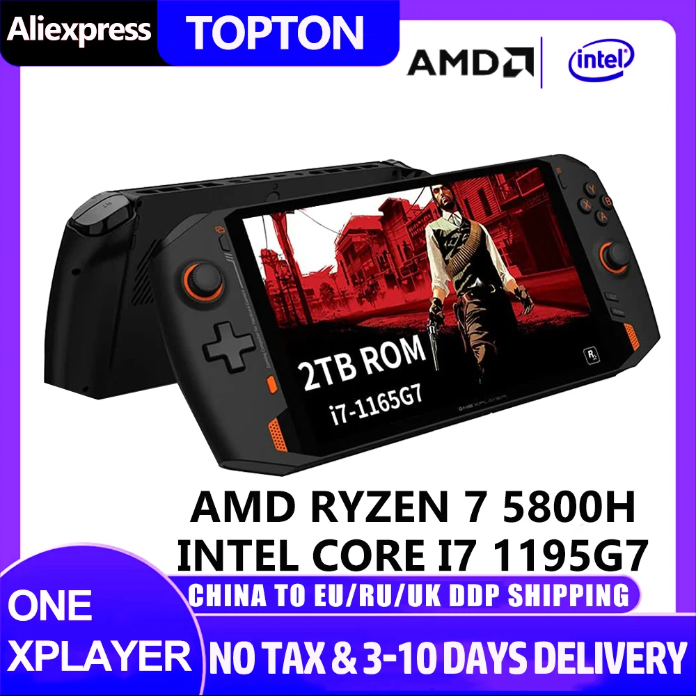 

OnexPlayer AMD Mini Pc 8.4 Inch 2560x1600 Portable Laptops Windows 11 License Hand-held Game Console AMD R7 5800U 16GB/2TB SSD