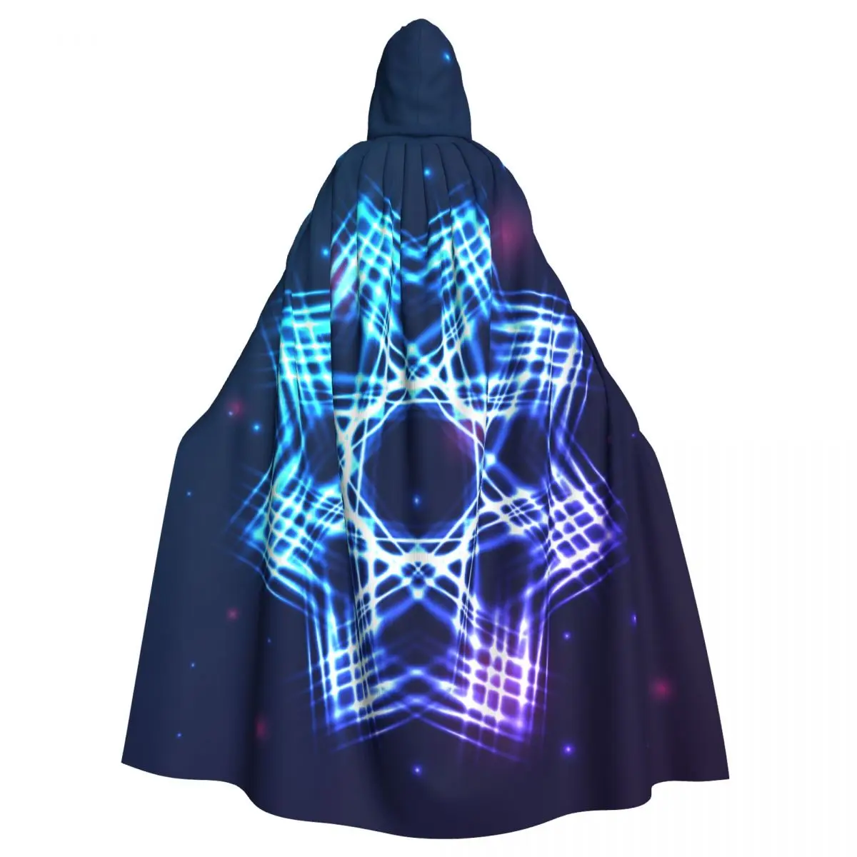 

Star Hooded Cloak Polyester Unisex Witch Cape Costume Accessory