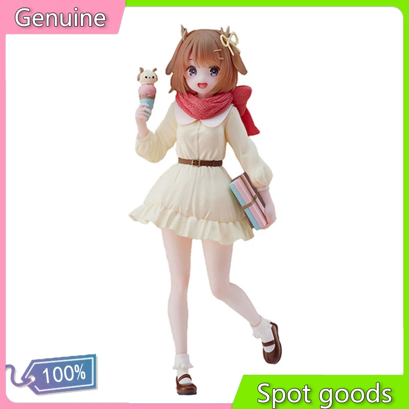 

Genuine 18CM Anime Two-dimensional Girl Figure Kawaii Vtuber Kano With Ice Cream Cute Standing Model PVC Static Collection Toys