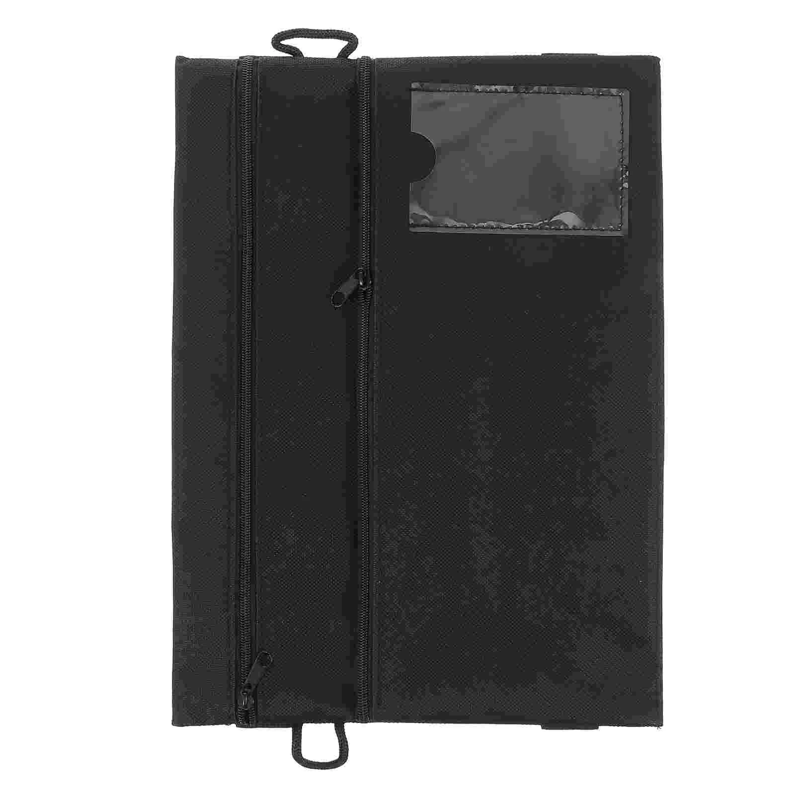 

Case School Bag Pouch Stationery Holder Drawing Pencils Can Tied Folder Storage Pens Student Supply Zip Lock Organizer