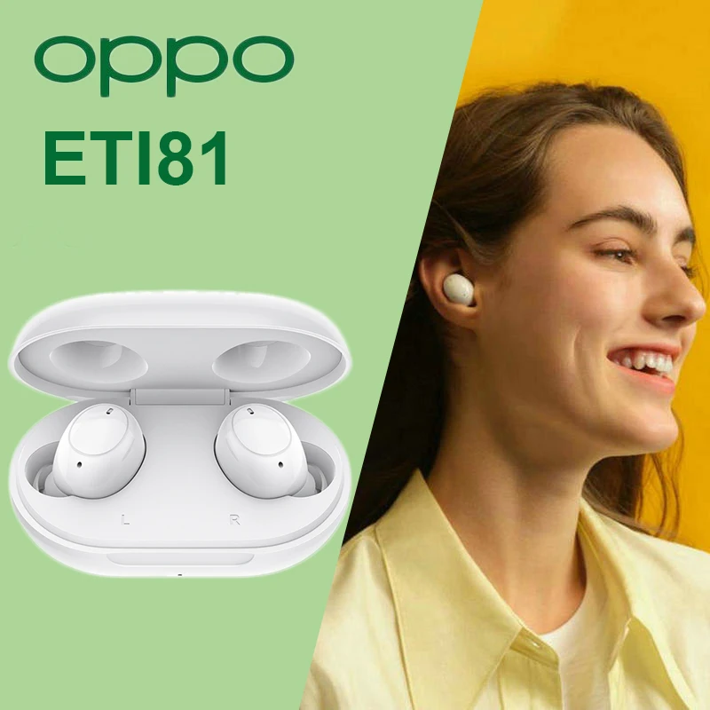 

OPPO Enco Air Lite ETI81 Wireless Earphone Bluetooth Headphone Call Noise Canceling With Microphone Headset For ios & Android