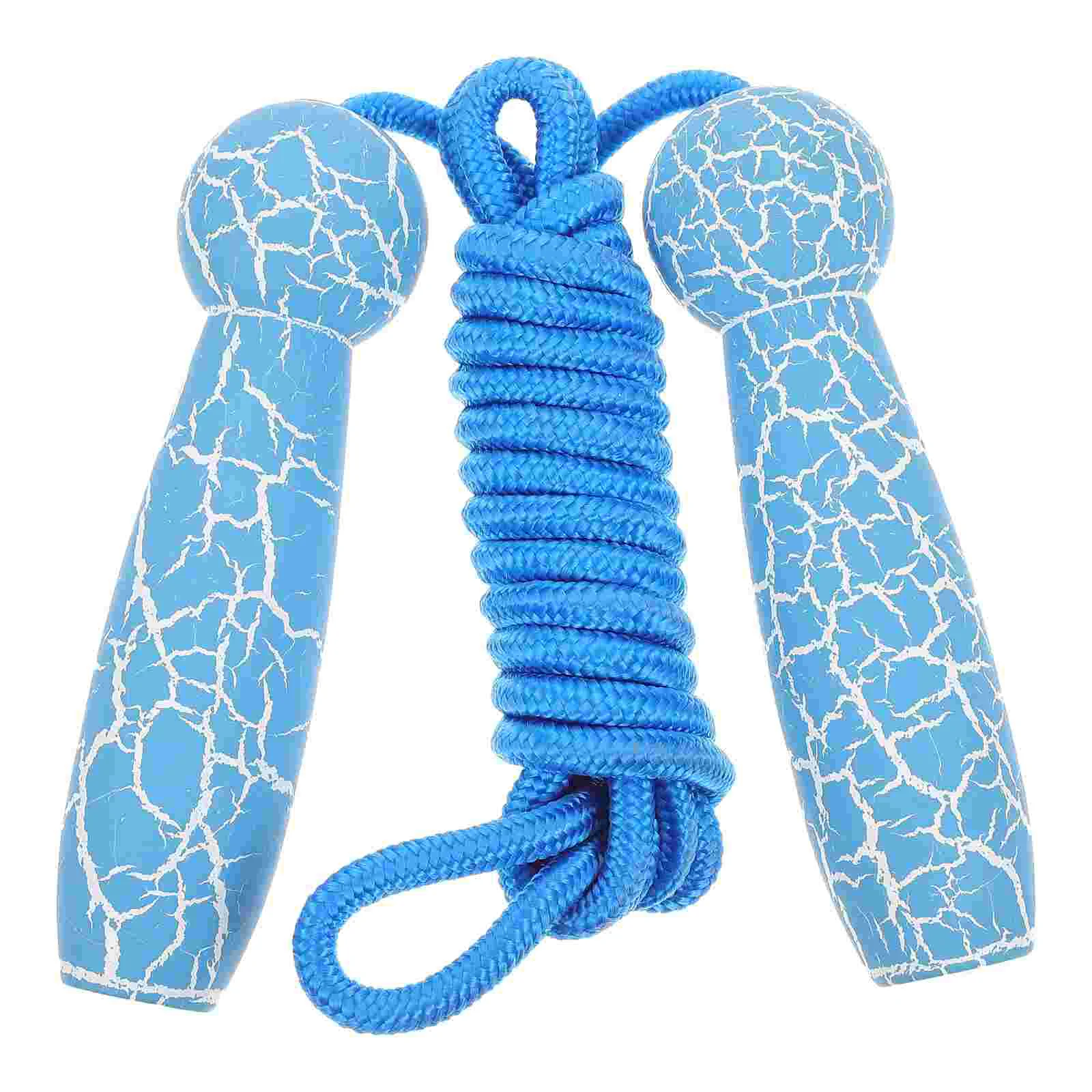 

1pc Kids Adjustable Length Rope Wooden Handle Jumping Rope Skipping Rope