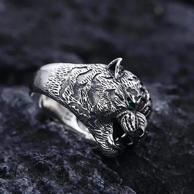 BOCAI S925 серебряные ювелирные аксессуары ретро властное индивидуальное кольцо с