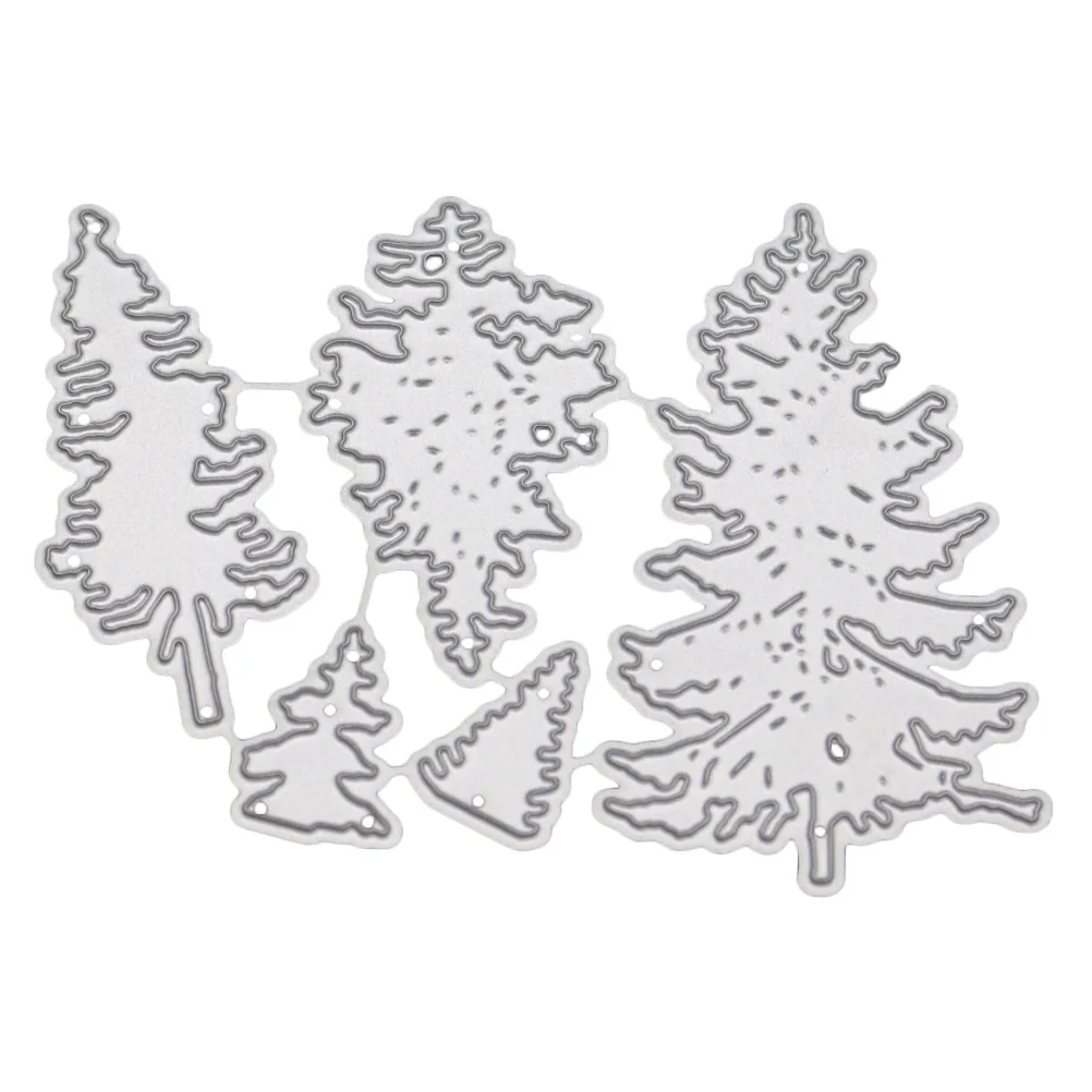 

1pc DIY Christmas Tree Cutting Dies Cutting Metal Stencil Template for Album Scrapbooking Paper
