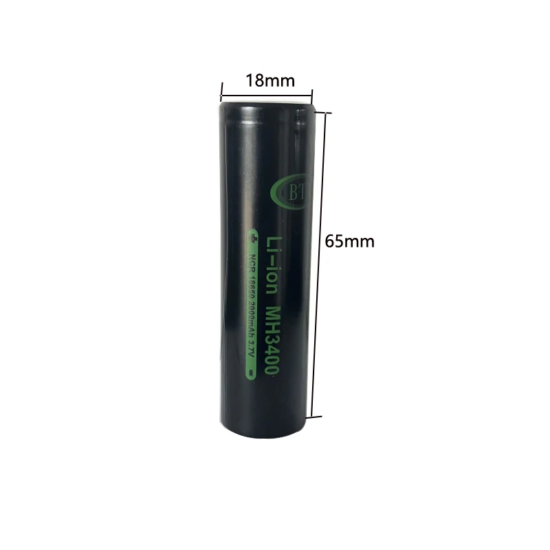 

Flat Head 18650 Lithium Battery Strong Light Flashlight Large Capacity 2000mah 3.7v Universal