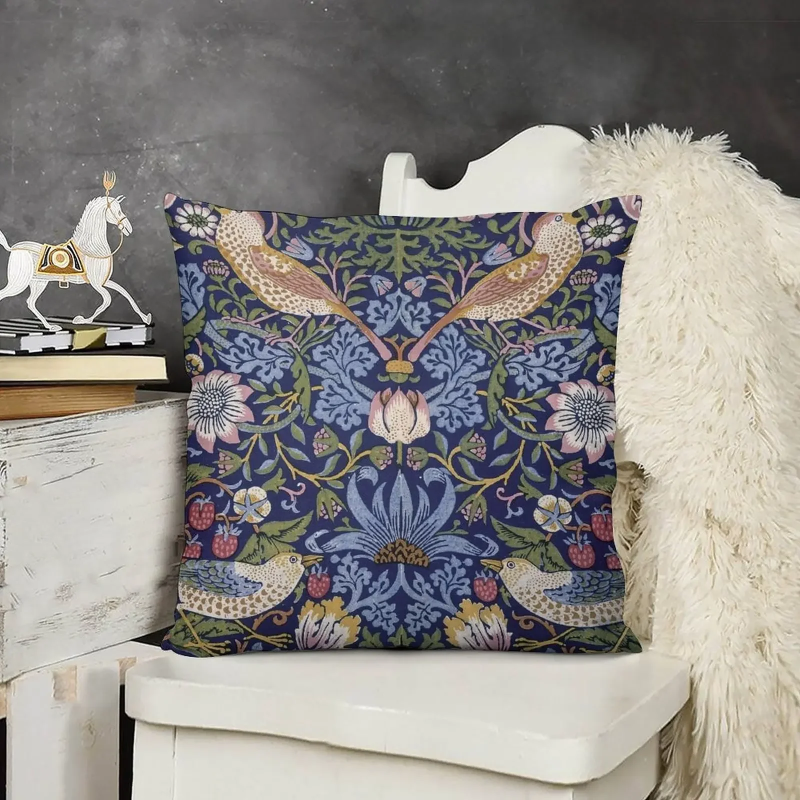 William Morris Strawberry Thief Design 1883 декоративная подушка роскошные наволочки подушки для
