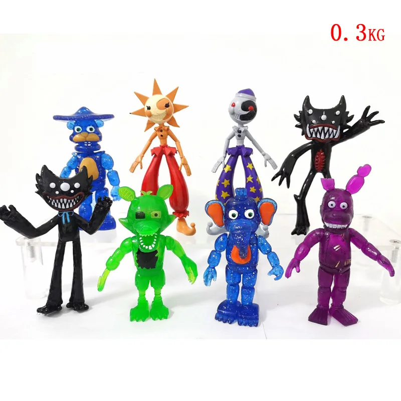 

Fnaf Sundrop Action Figure Security Breach Fnaf Mangle Foxy Freddy Fazbear BOSS Figurine Doll Collectible Model Toys Kids Gift