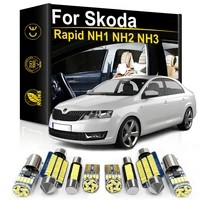 for skoda rapid spaceback sedan hatch 2013 2014 2015 2016 2017 2018 2019 2020 2021 accessories canbus car interior led light kit