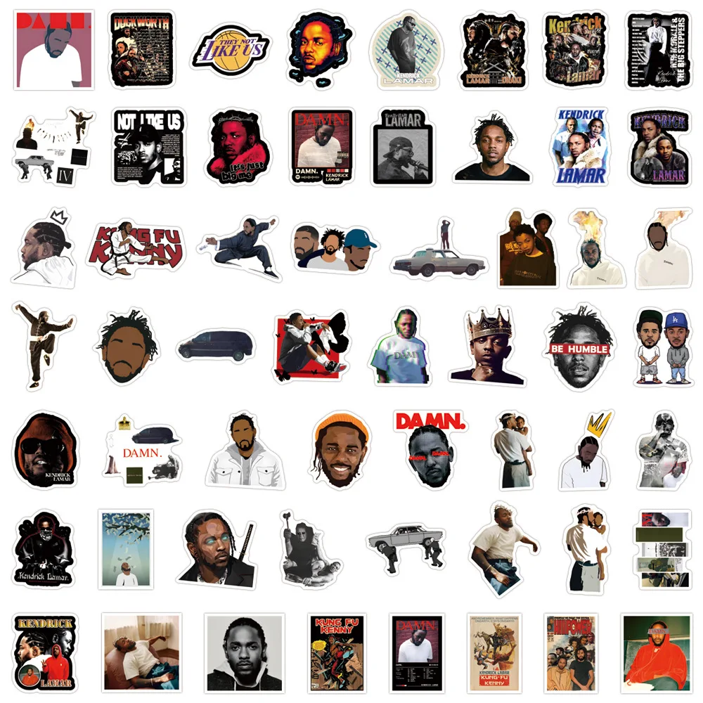 10/30/55 шт. Kendrick Lamar наклейки американские рапперы мультфильм наклейка холодильник