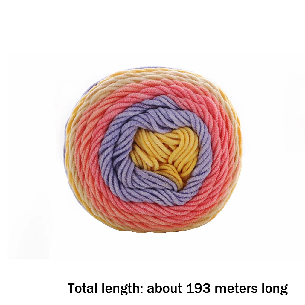 

5-strand Yarn Sweater Scarf Knitting Thread Handcraft Sewing Braiding Cotton Yarn DIY Accessory Type 7