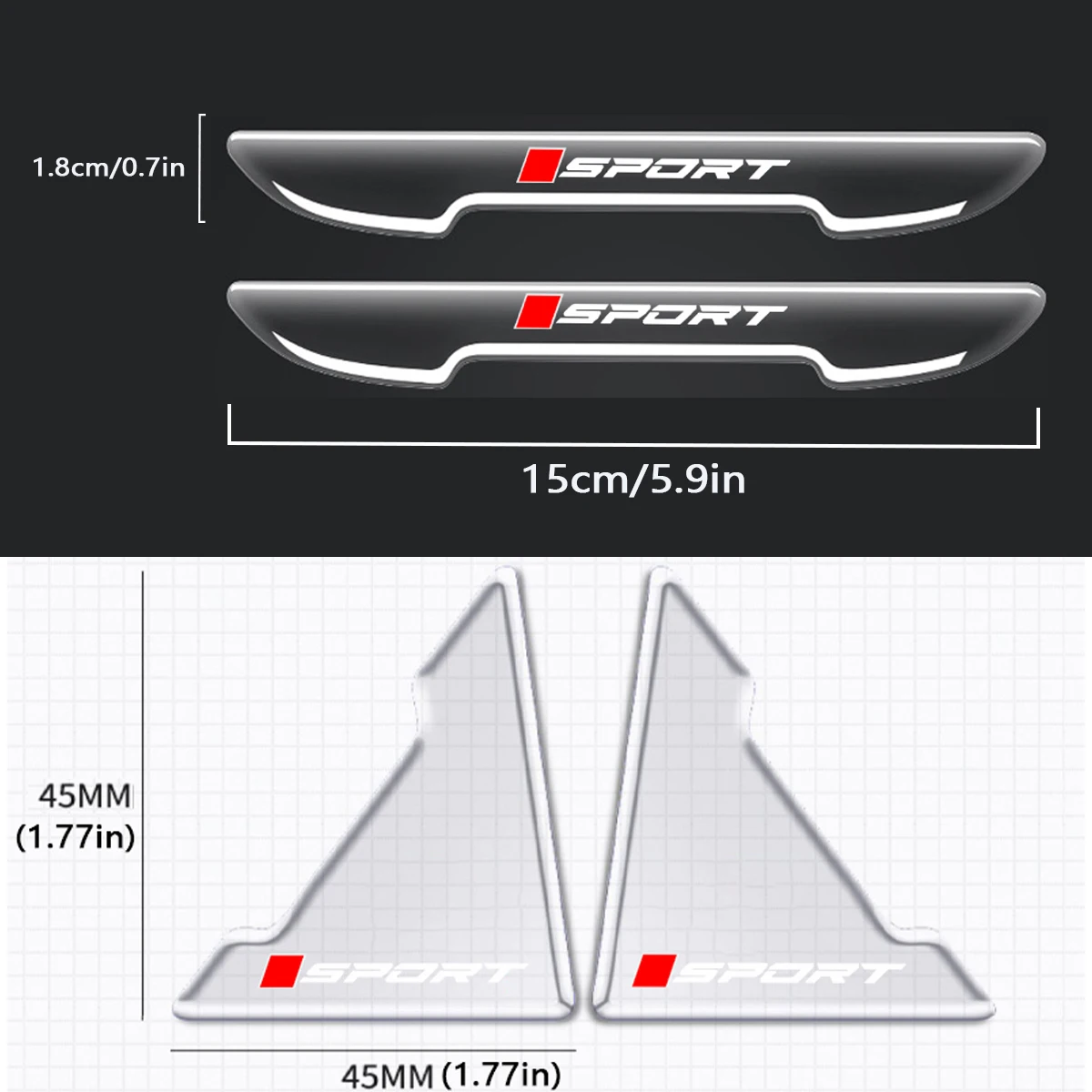 Прозрачная Защитная Наклейка Для Двери Автомобиля