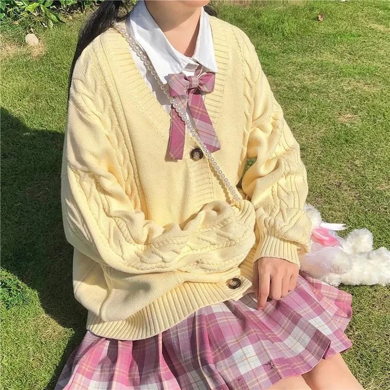 Униформа Jk в японском студенческом стиле свитер пальто Женская Студенческая