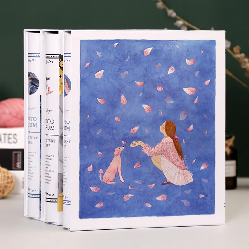 400 карманный Большой 5-дюймовый 6-дюймовый фотоальбом 4 ячейки детский альбом