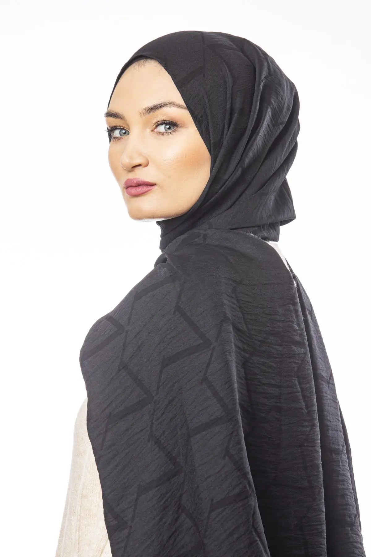 

Жаккардовый тканый узор жаккардовая Модальная серия с вешалкой для шарфа шаль 75x200 см