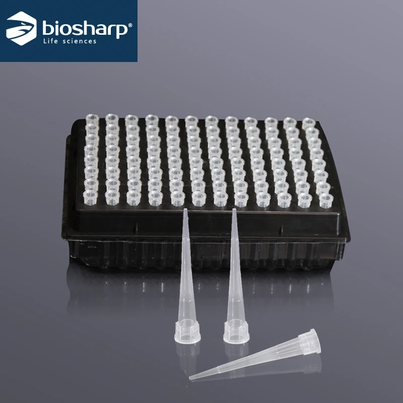 96 Pcs Biosharp Lab Pipette Tips Sterile Boxed Tip (replacement) Micropipette Plastic Tips Laboratory Equipment Dropper Bottle