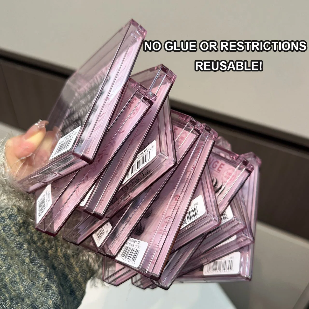 Набор для наращивания ресниц HERORANGE без клея наращивание натуральный автогезия