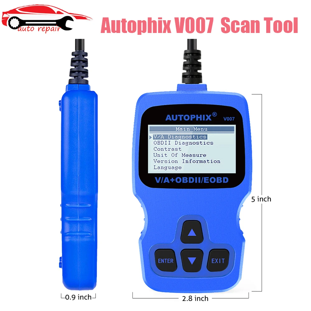 Автомобильный сканер Autophix V007 OBD2, автомобильный диагностический инструмент для Golf 4 // 5/6/7 T5 Polo Passat b5 b6 ABS EPB, инструмент для сброса масла