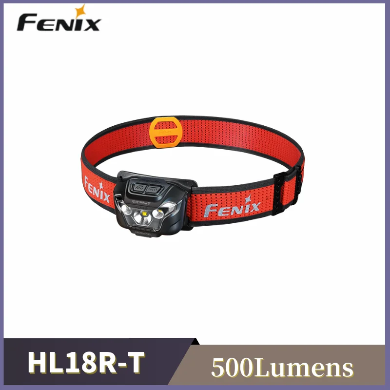 

Fenix HL18R-T 500 Lumens Ultra Light Trail Running Headlamp with 1300 mAh Li-Polymer Battery Pack