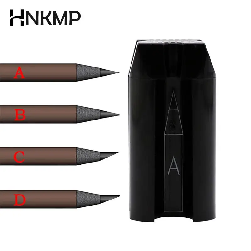 

4 In 1 Eyebrow Pencil Sharpener Microblading Tattoo Sharpening Tip Thin Tools For Semi-permanent Eyebrows Makeup Profiler Pen