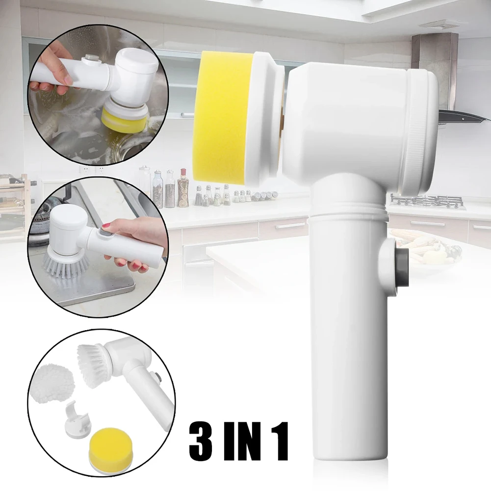 

Handheld Electric Bathtub Cleaning Brush Set USB Rechargeable Washing Brush Home Kitchen Bathroom Sink Toilet Tub Cleaning Tools