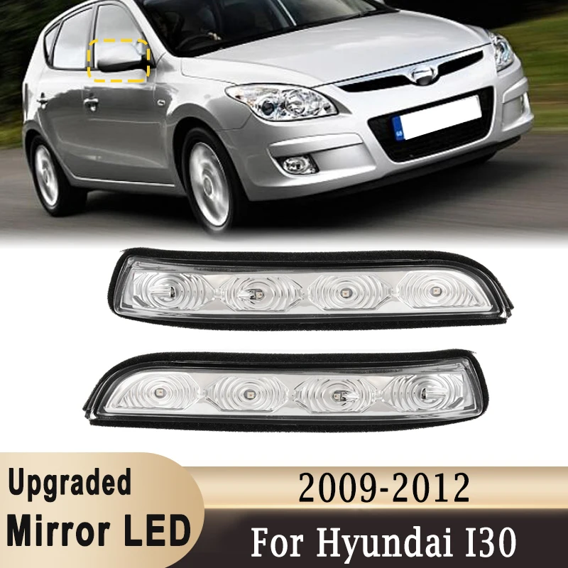 

Upgraded Side Rearview Mirror LED Turn Signal Lights Reversing Indicator Lamp For Hyundai I30 2009-2012 876132L600 876142L600