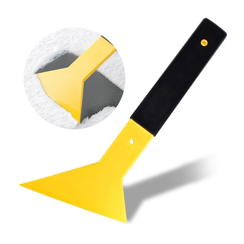 Скребок для льда с длинной ручкой пластиковый скребок лобового стекла