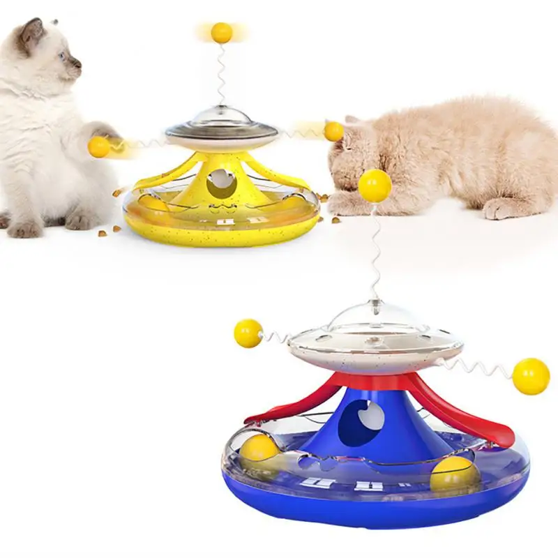 

Creative Cat Toy Tower Tracks Interactive Cat Toy Training Amusement Plate Kitten Tower Tracks Disc Cat Tunnel Cat Pet Products