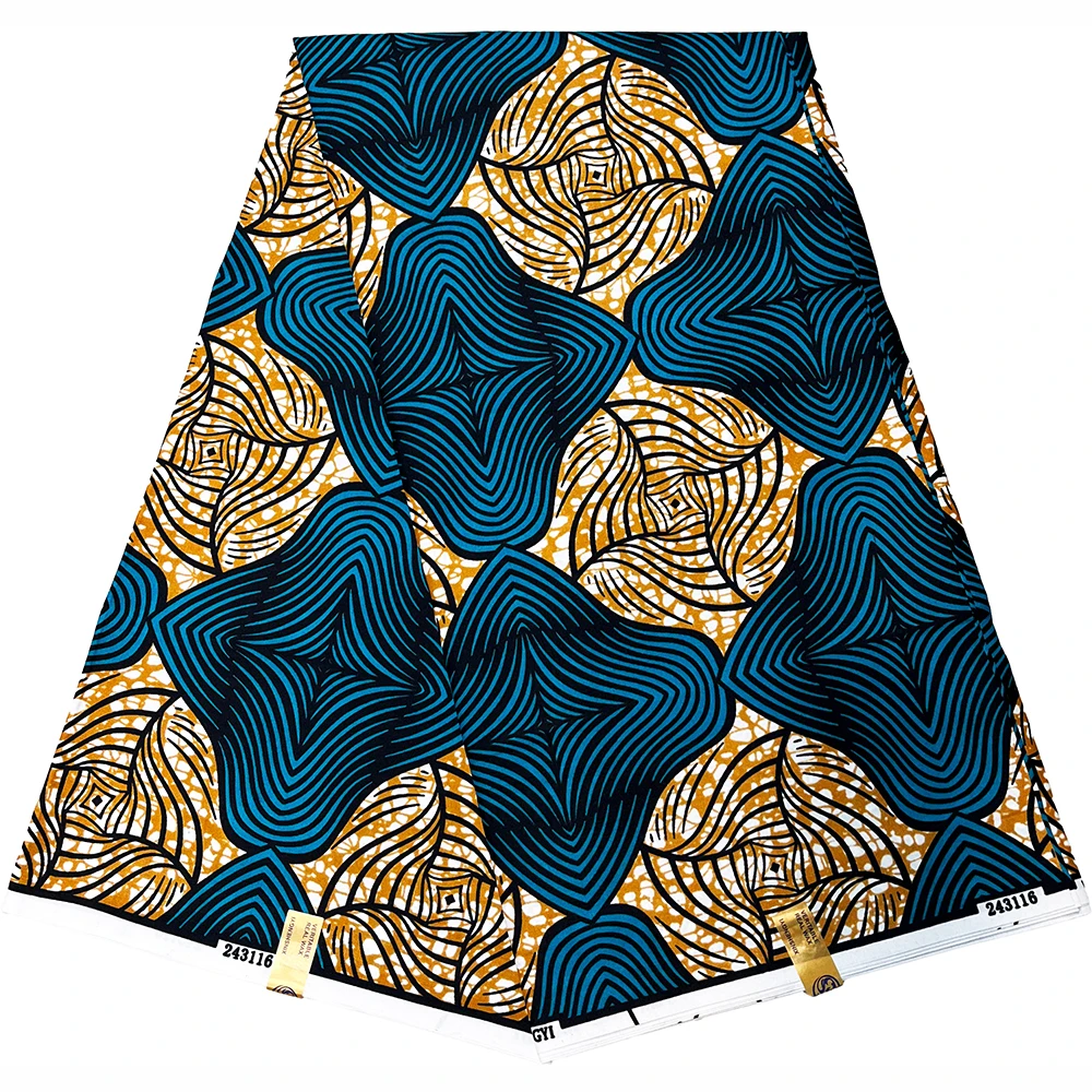 Hollandaise восковая африканская ткань высокого качества Анкара настоящая ручной