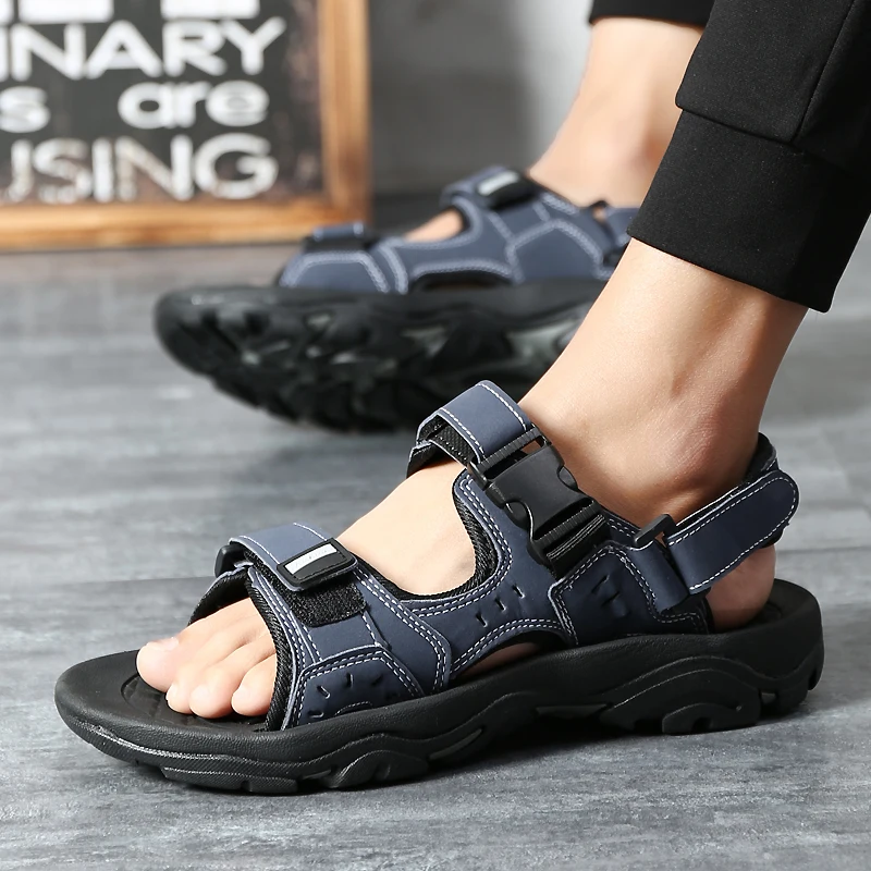 

Breathable Sandals Summer Men's Sandals Massage Casual Comfortable Beach Sports Shoes Outdoor Vacation Men Slippers
