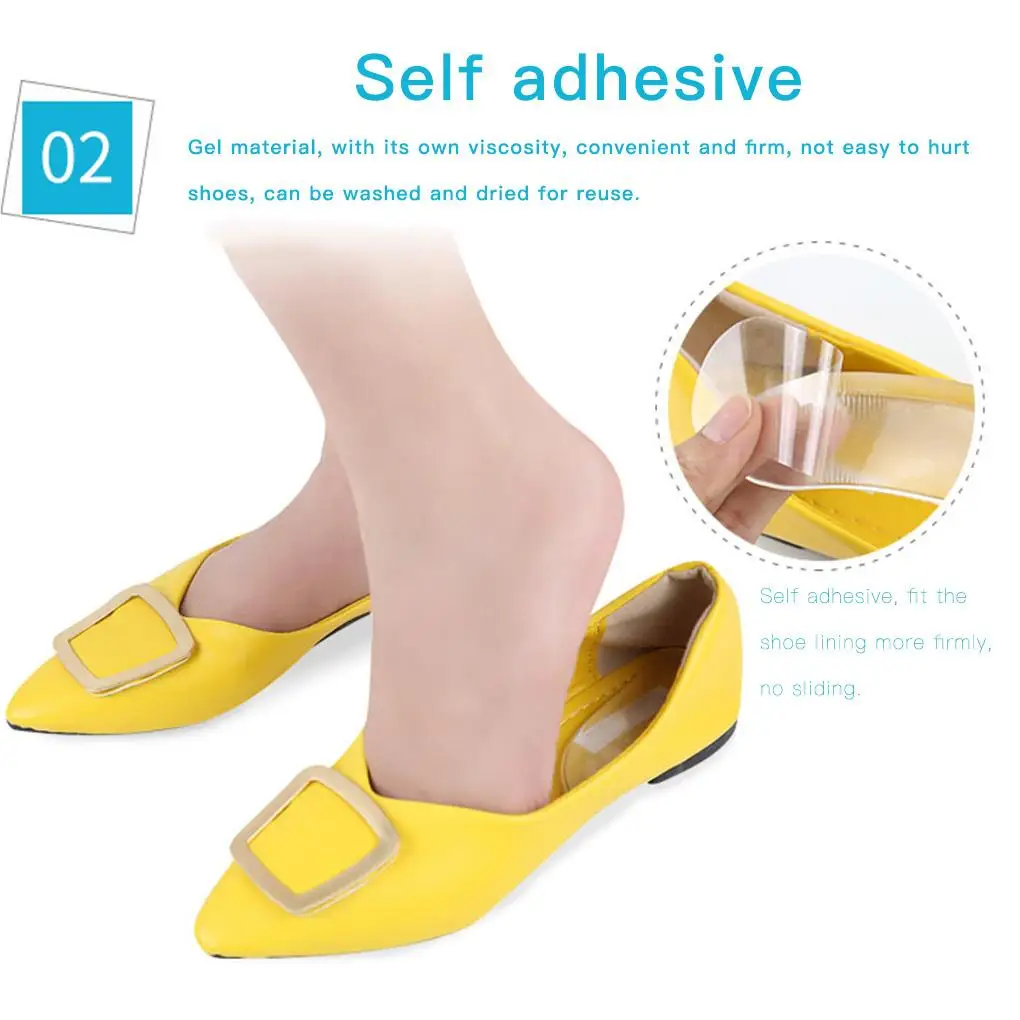 

2 Pairs Shoe Insole Unisex Foot Alignment Arch Gel Insole Women Men Side Heel Wedge Insert