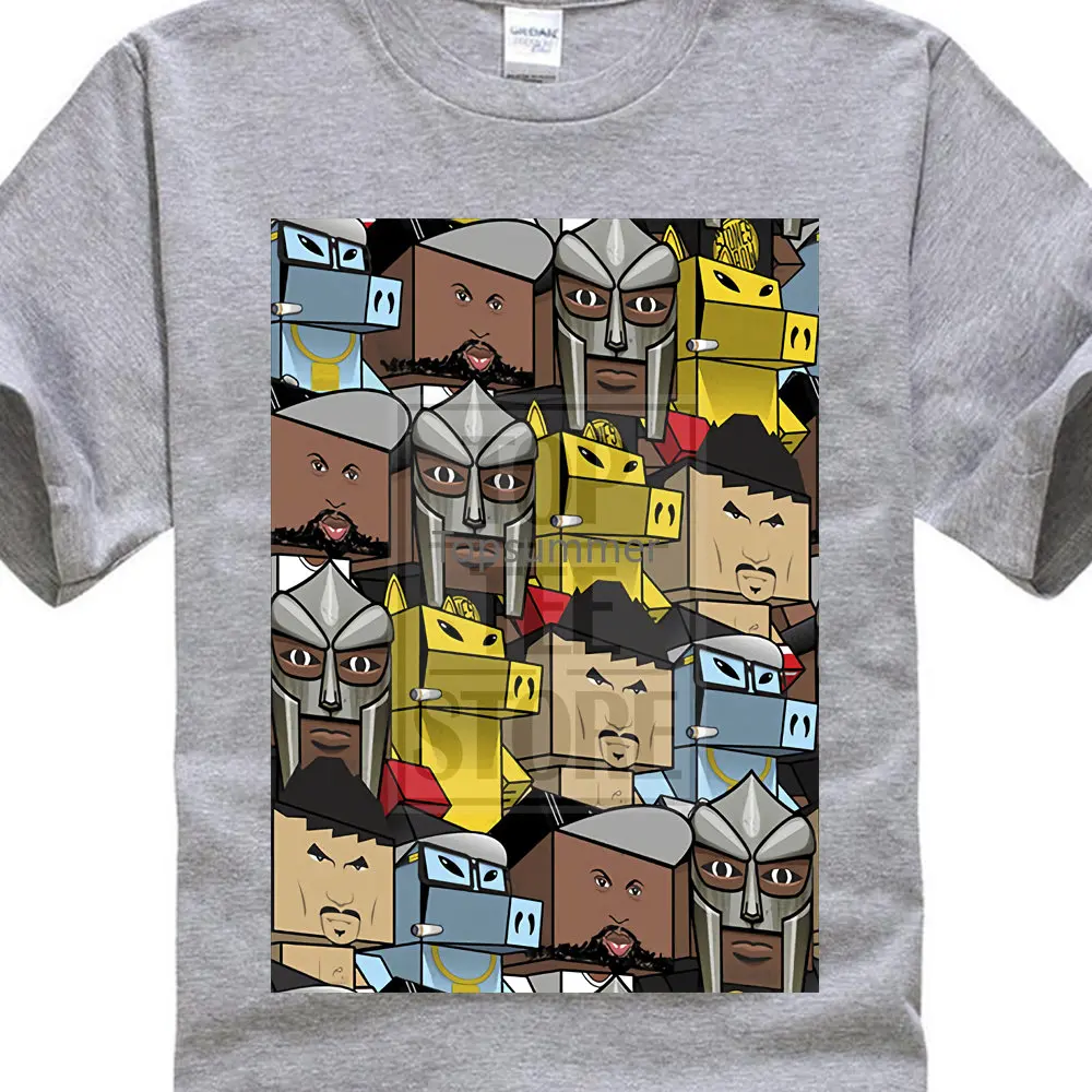 

Quasimoto Mf Doom Madlib Ghetto Boys Artwork Rap Hip Hop Men Top T Shirt Black Novelty Cool Tops Men'S Short Sleeve Tshirt