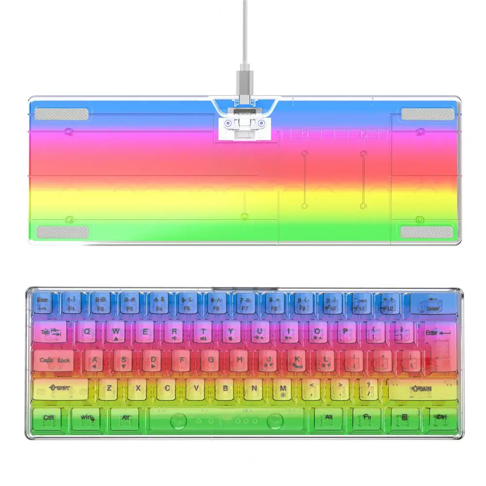 

Computer Keyboard Reliable Quick Response Driver-free Mechanical Wired Gaming Keyboard Computer Accessories