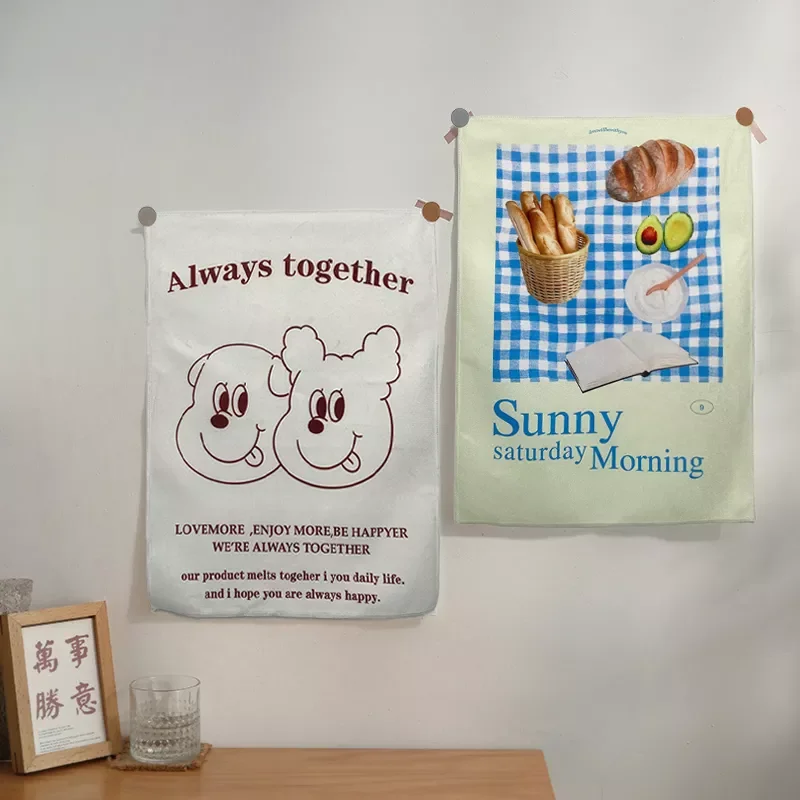 

Tapestry 2022 Background Cloth Ins Desk Calendar Wall Hanging Student Girl Room Cute Cartoon Hanger Tapestries Decor