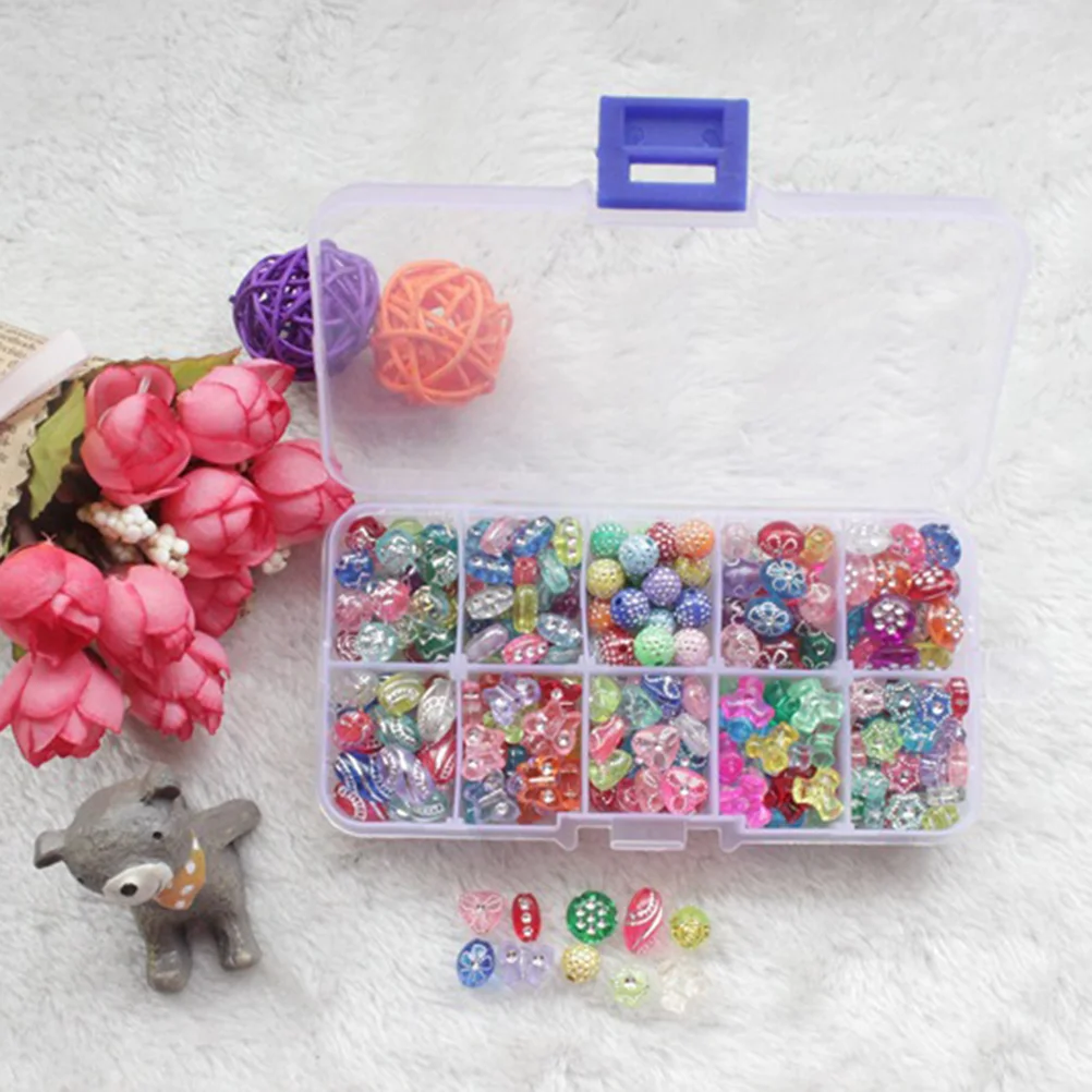 

1 Boxed Assorted Beads Set DIY Beads Kits for Necklaces Bracelet Jewelery Craft Making Educational Toy for Children Playing