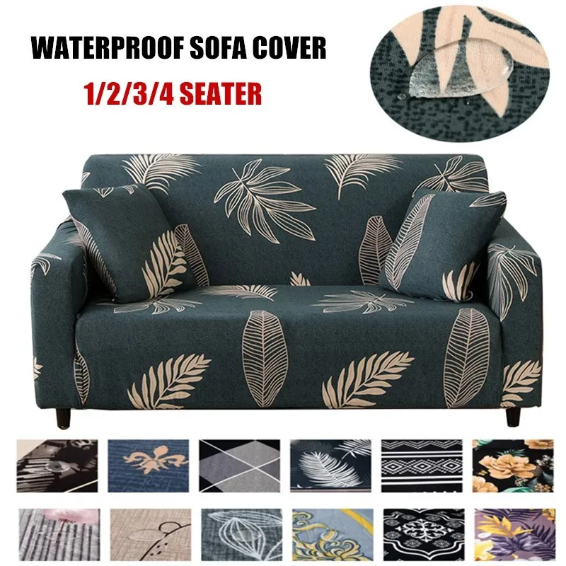 

Waterproof Floral Printed Elastic Sofa Cover for Living Room Modern Sectional Corner Sofa Slipcover Armchair Couch Cover