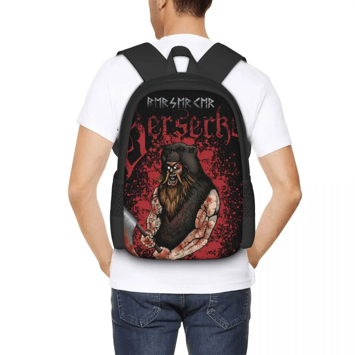 Berserker,viking Backpack for Girls Boys Travel RucksackBackpacks for Teenage school bag