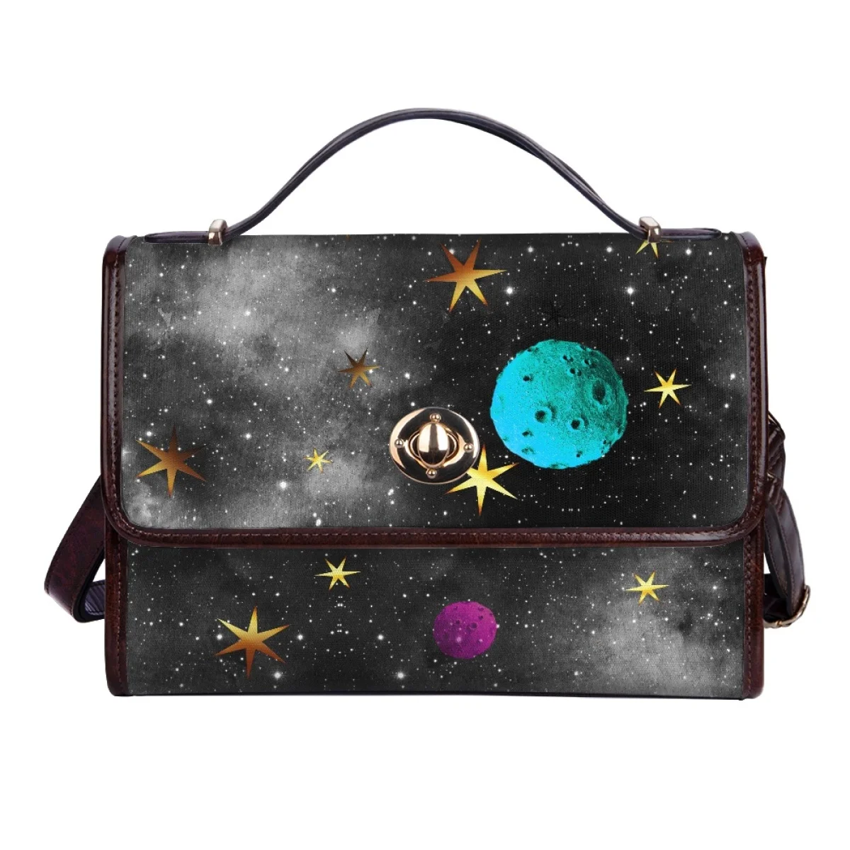 

Star Series Theme Print Lady Flower Saddle Bag Luxury Dinner Bag Daily Personality Fashion Shell Bag Pattern Customization