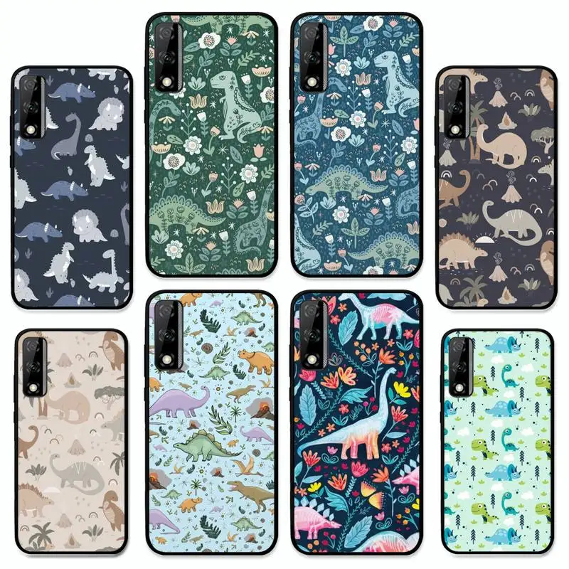 

Cute Dinosaur Baby Phone Case for Huawei Y 6 9 7 5 8s prime 2019 2018 enjoy 7 plus