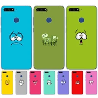 case for huawei honor 7a pro case on huawei y6 2018 prime y5 2018 prime y9 honor 7c pro phone back cover funny cute expression
