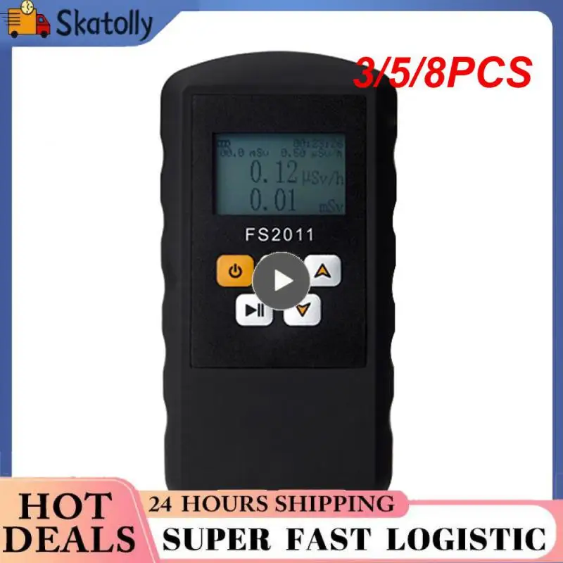 

3/5/8PCS High-quality β γ χ Ray Gamma Nuclear Radiation Detector Large Lcd Display Screen Radioactive Alarm Clear