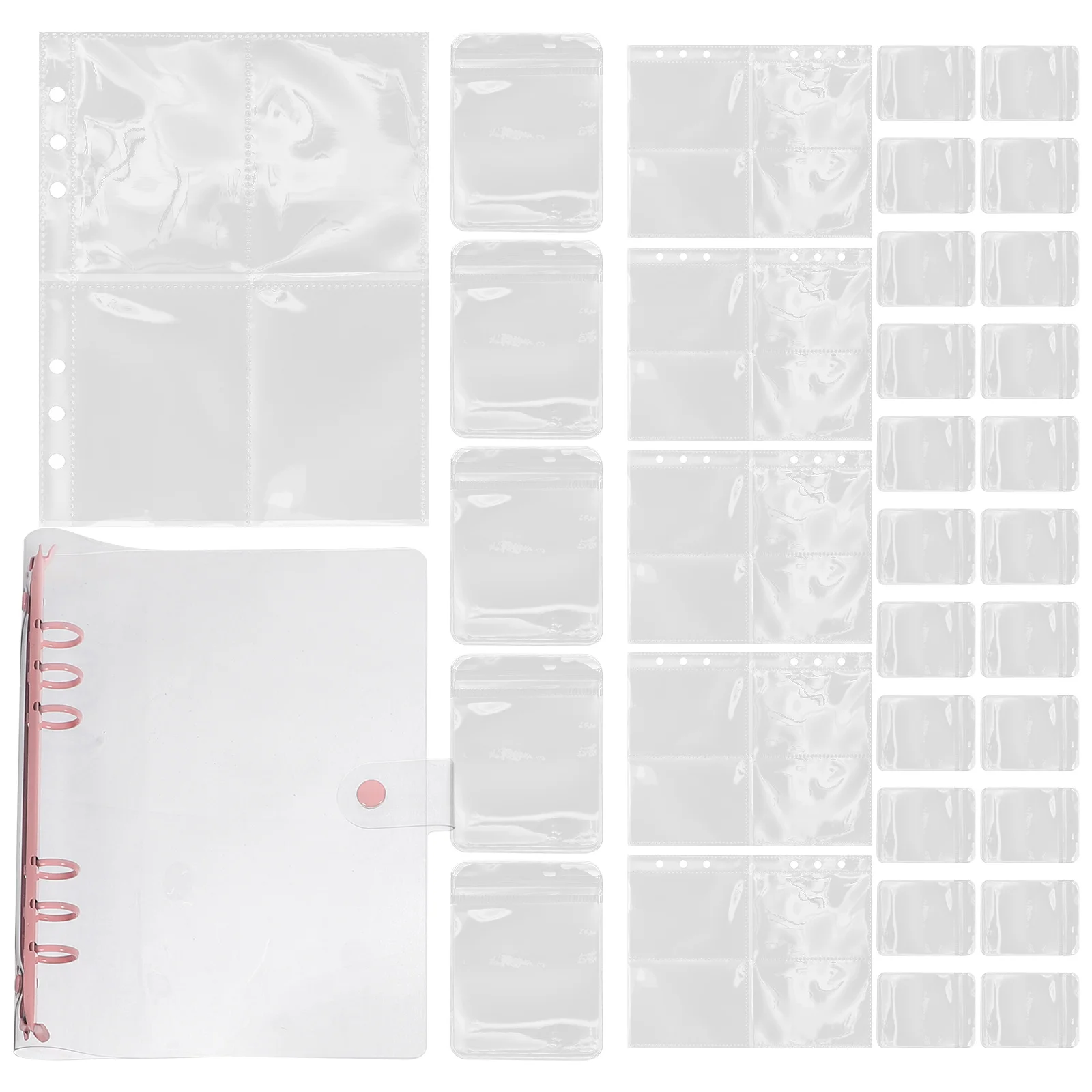 

Travel Jewelry Book Storage Bags Earrings Necklace Anti Oxidation Pvc Transparent Jewelries Container