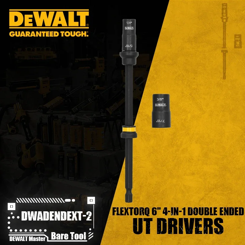 

DEWALT DWADENDEXT-2 FLEXTORQ 6 дюймов 4-в-1 Двухсторонние гайковерты