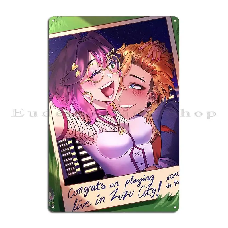 Stardew Valley Sam S 8 Heart Event Asophia Mills Металлическая табличка Плакат Гостиная Кино Винтаж