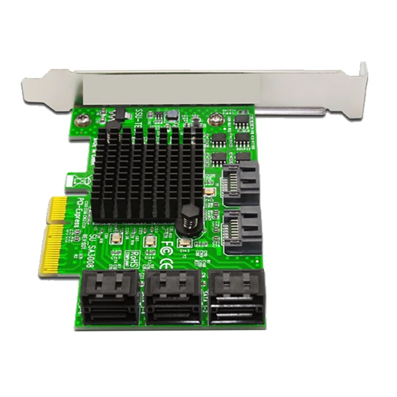 

Плата расширения PCI-E на USB 3,0, 8 портов, независимая X4 X8 X16 6 Гбит/с, поддерживает Linux, камеры MAC, NAS, PCI-E Riser C